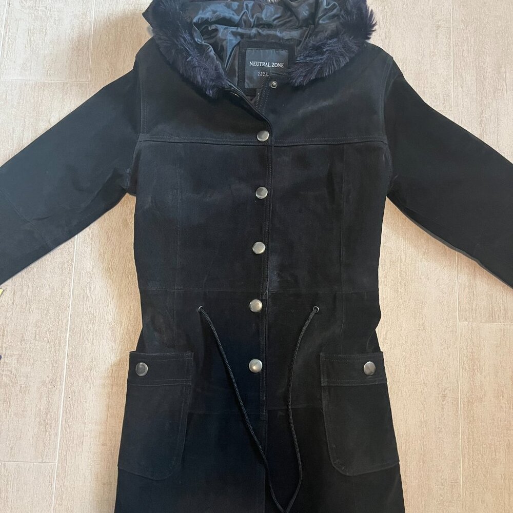 Neutral Zone Suede Leather Jacket Size S